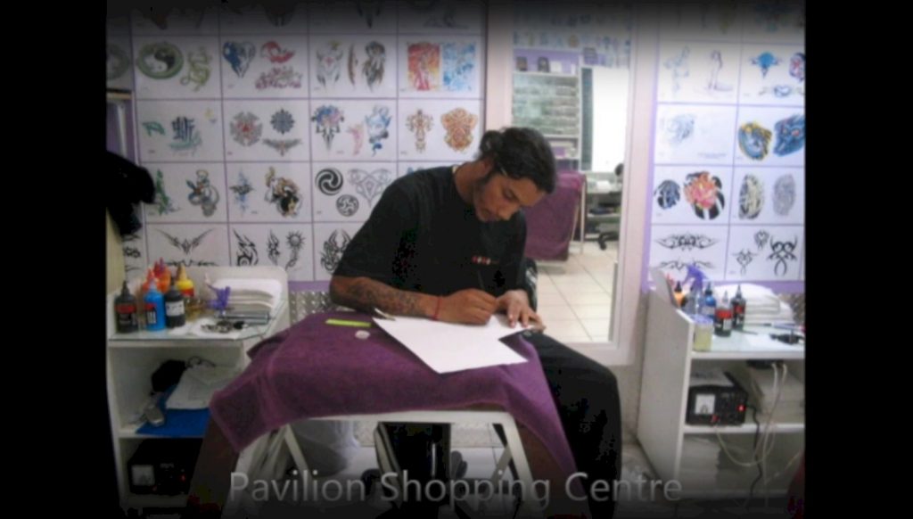 Tattoo in action
